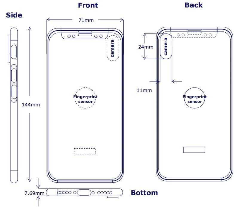 ｢iPhone 8｣、Touch IDはやはり本体背面に搭載か