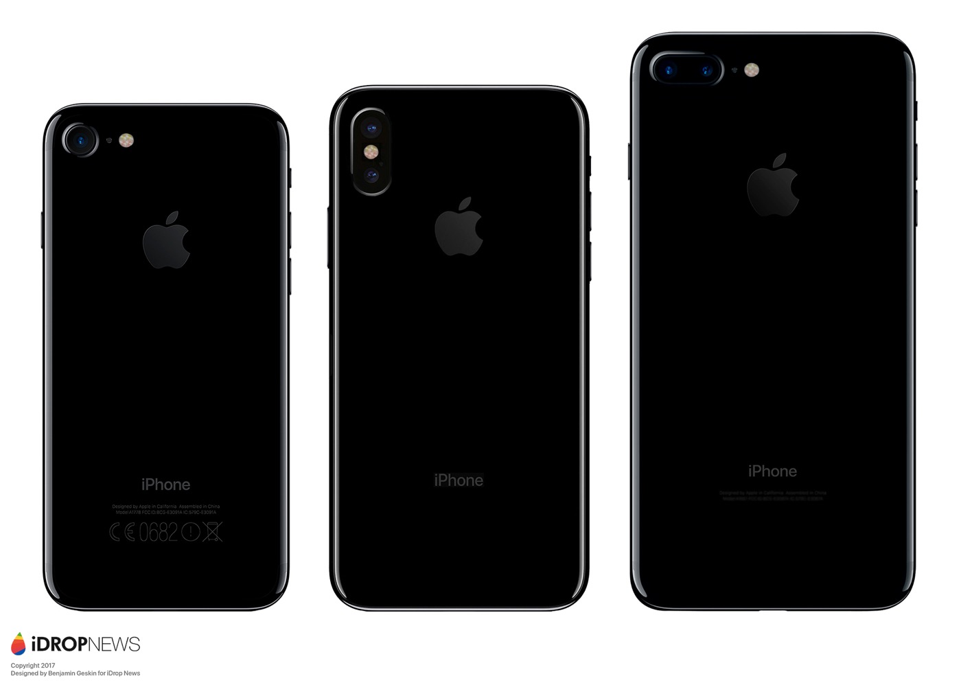 最新の図面をもとに作成された｢iPhone 8｣のレンダリング画像 ｰ 他社スマホとの大きさ比較画像も