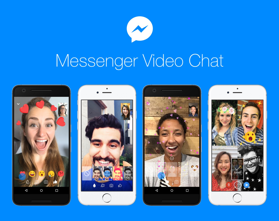 Facebook、｢Messenger｣のビデオチャット機能に動くリアクションや新しいフィルタなどの新機能を追加