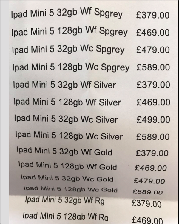 Apple、｢iPad mini 5｣を発表か ｰ イギリスの小売業者の在庫システムに登場