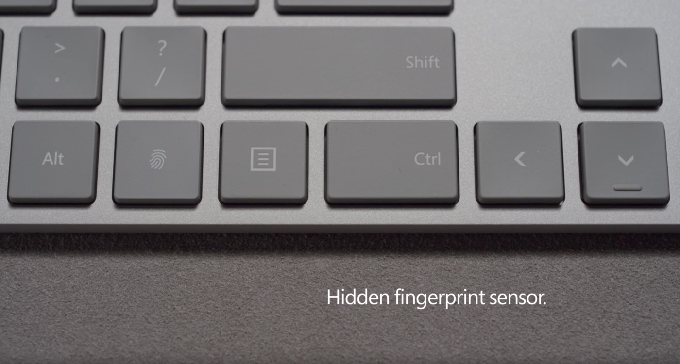 米Microsoft、｢Modern Keyboard with Fingerprint ID｣と｢Modern Mouse｣を発表