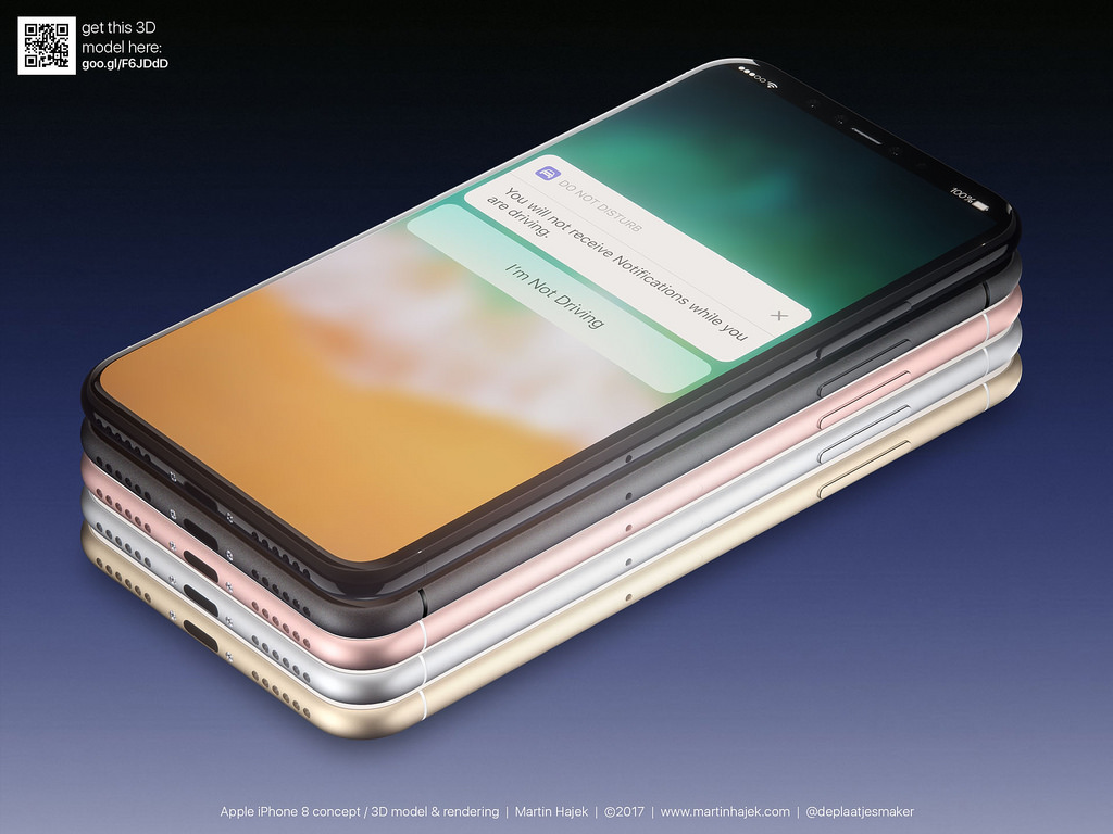著名デザイナーが｢iPhone 8｣の最新の予想レンダリング画像を公開
