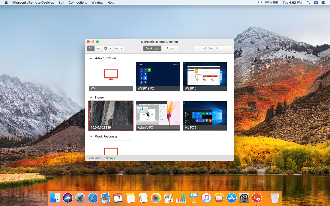 microsoft remote desktop for mac high sierra