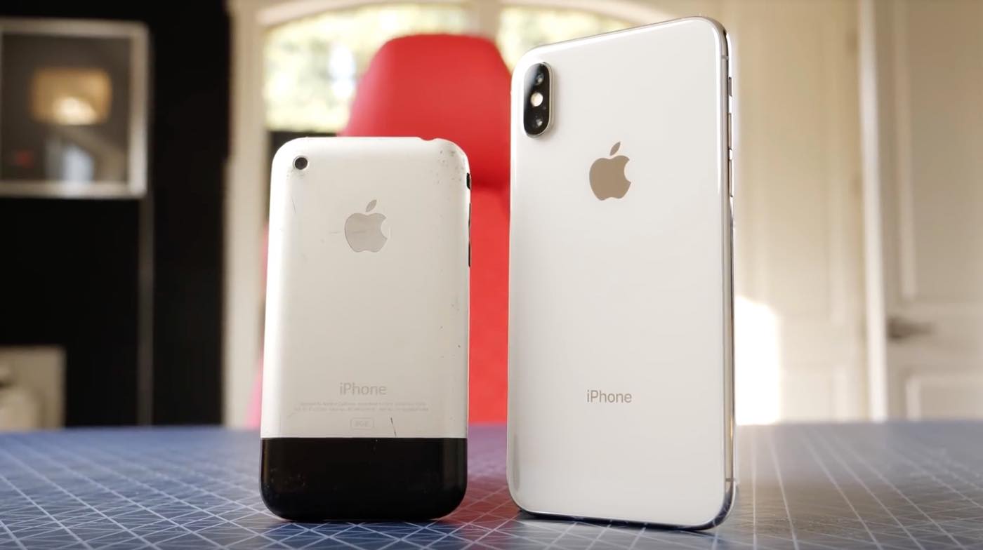 ｢iPhone｣が10年でどう進歩したかが分かる映像 ｰ 初代と最新の｢iPhone X｣を比較