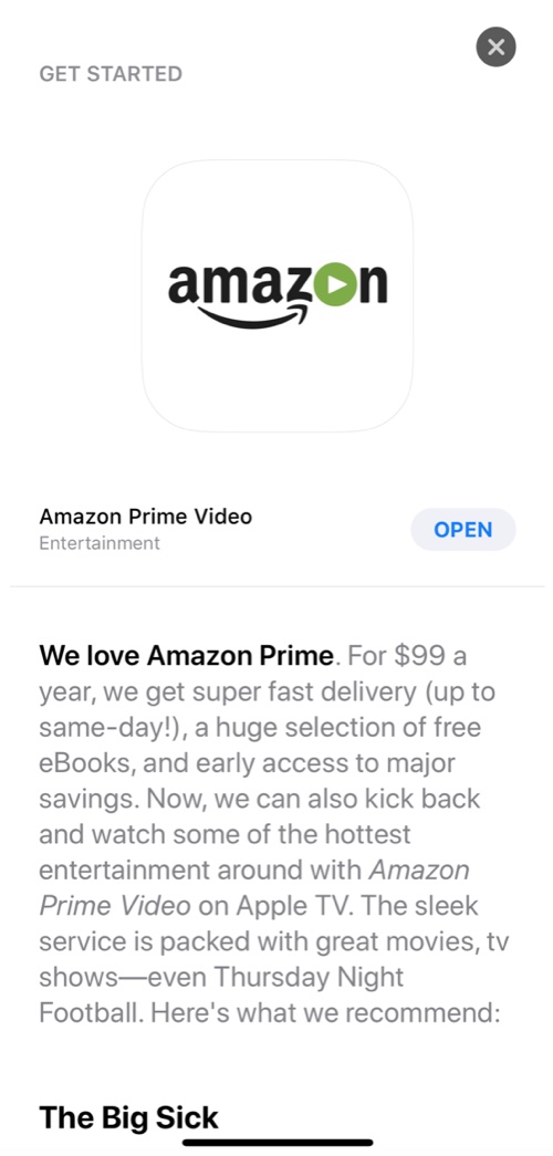 ｢Apple TV｣向け｢Amazon プライムビデオ｣アプリはまもなくリリースか