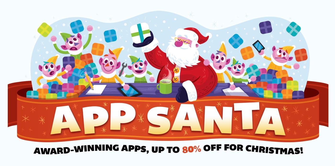 24本のiOS/Mac向け人気アプリが最大80％オフになる｢App Santa｣のセールが今年もスタート