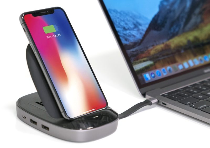 ｢iPhone｣向けワイヤレス充電器と｢MacBook｣向けUSB-Cハブが1つになった製品が登場