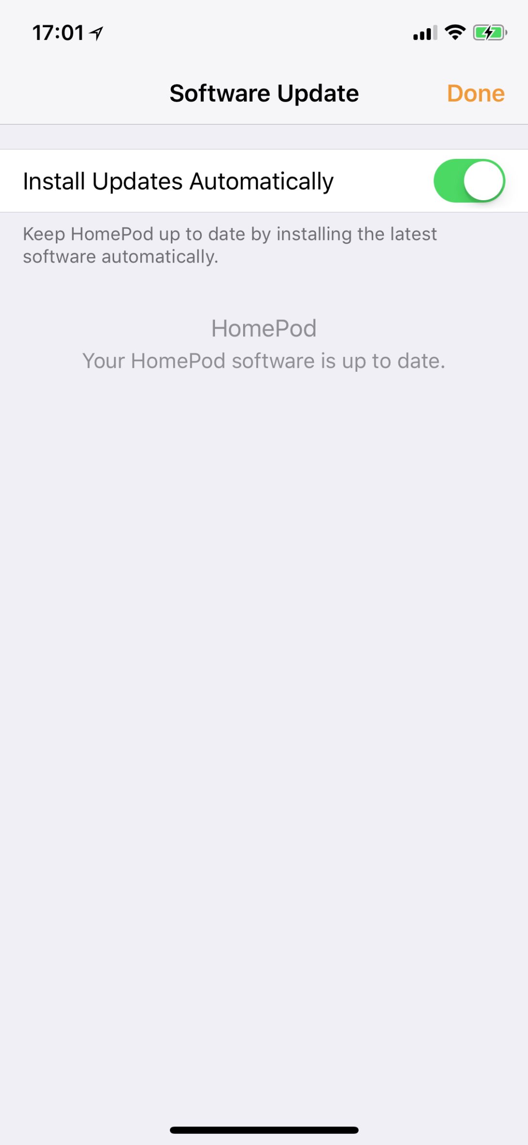 ｢HomePod｣のソフトウェアアップデートは｢ホーム｣アプリから行う仕様