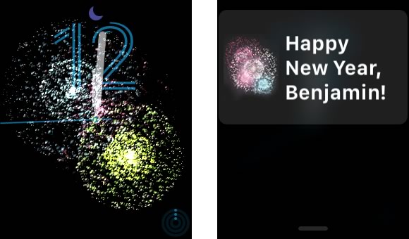 【Apple Watch】新年を祝って文字盤に花火が上がる