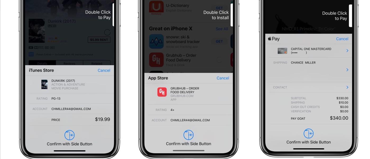 【iOS 11.3 beta】｢iPhone X｣でのアプリ購入時のUIを改良 ｰ サイドボタンのダブルクリックが分かり易く