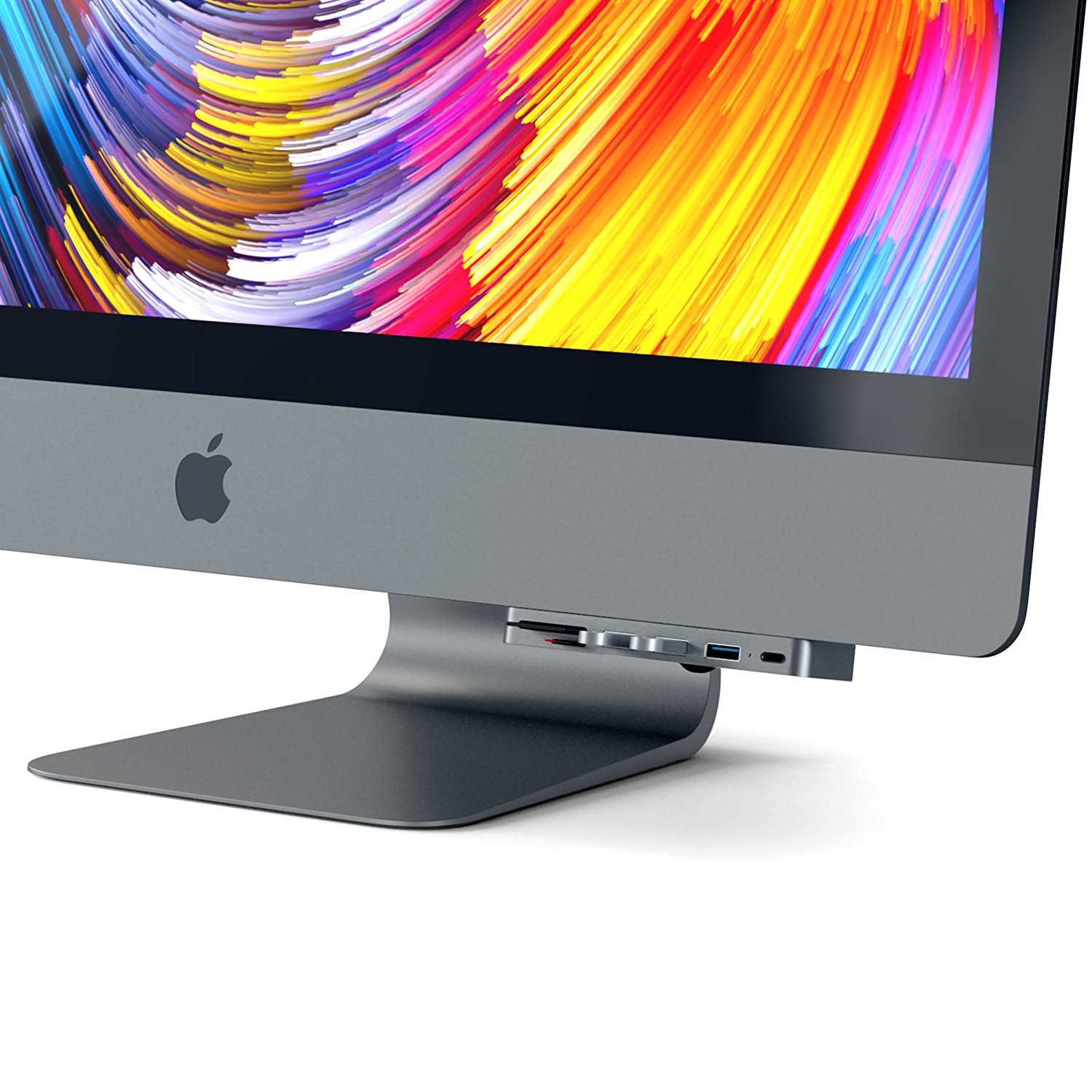 Satechi、｢iMac｣シリーズのディスプレイ下に装着出来るUSBハブ｢クランプハブ Pro｣のスペースグレイモデルを販売開始