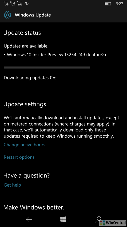 Microsoft、｢Windows 10 Mobile｣のプレビュービルドを4ヶ月ぶりにリリース（build 15254.249）