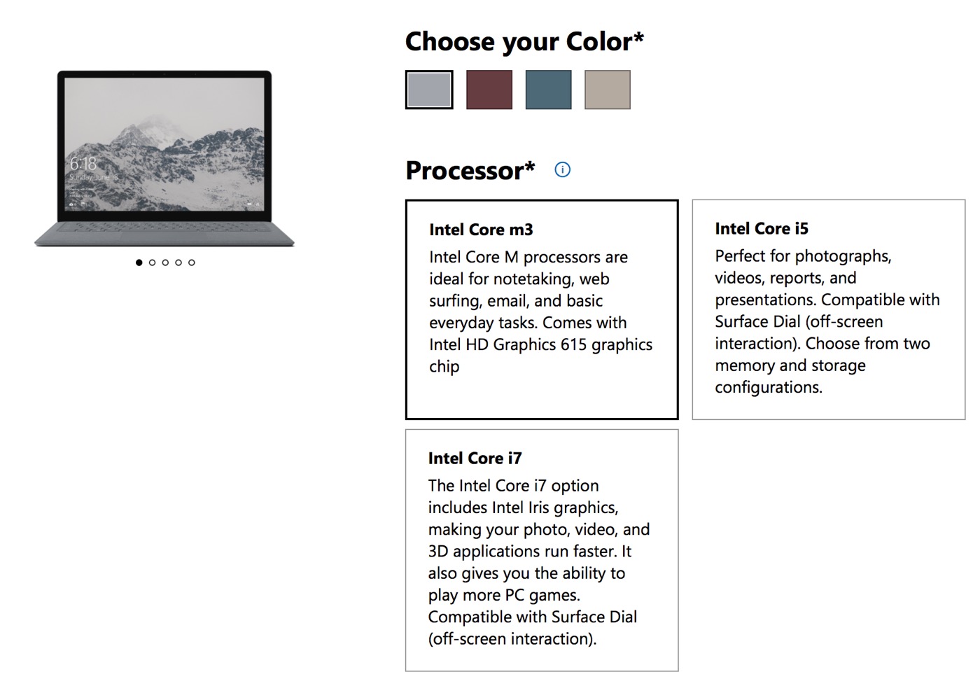 Microsoft、米国で｢Surface Laptop｣のCore m3搭載モデルを新たに発売
