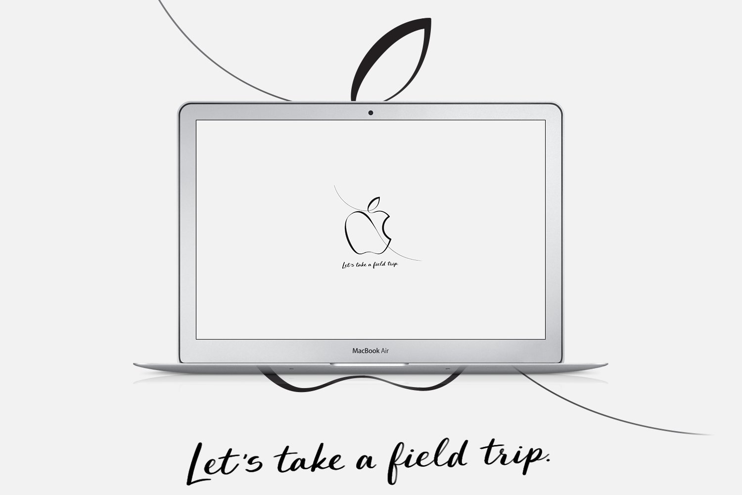 Appleのスペシャルイベント｢Left’s take a field trip｣の招待状デザインの壁紙