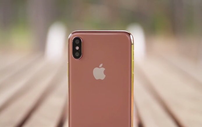 ｢iPhone X｣の新カラーはゴールド系になる模様