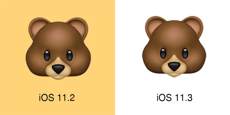 ｢iOS 11.3｣、アニ文字の追加と共に絵文字のデザインも一部修正