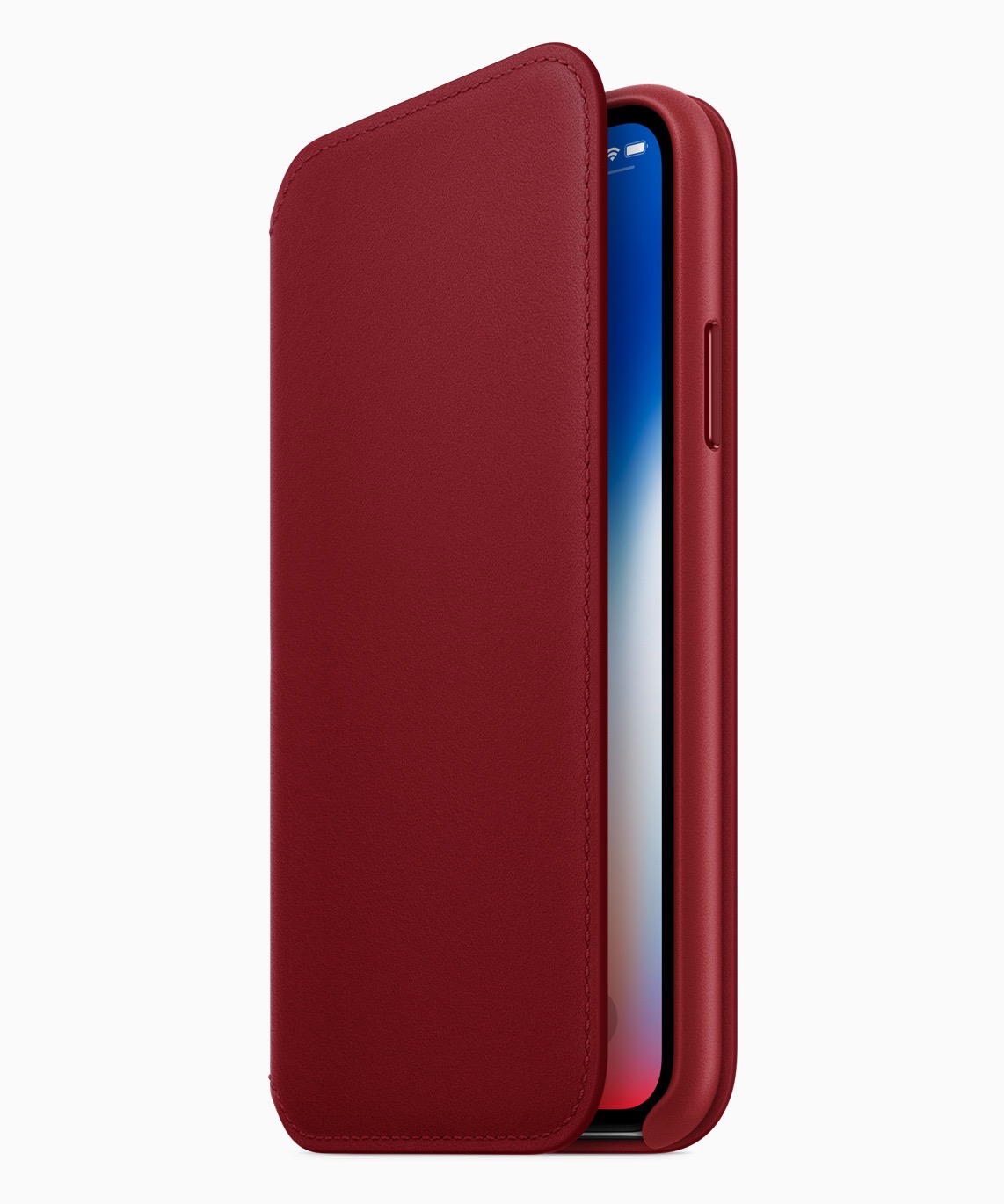 Apple、｢iPhone X レザーフォリオ｣の｢(PRODUCT)RED｣モデルを発表 ｰ 明日から発売へ