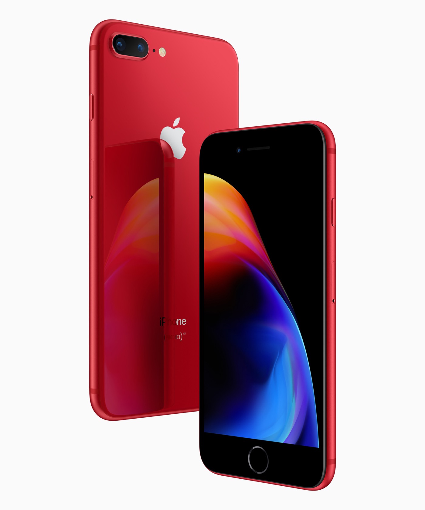 Iphone 8 8 Plus の Product Red モデルの公式画像に使用されている