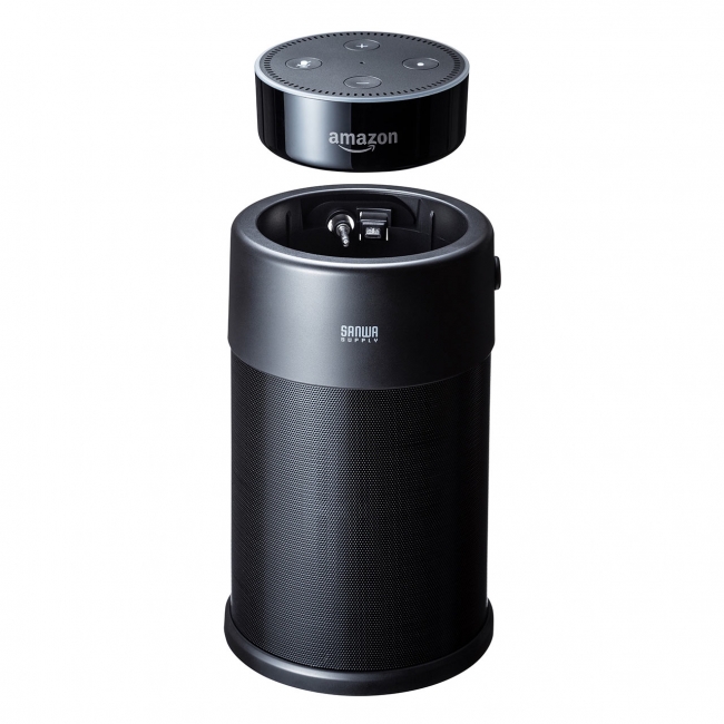 サンワサプライ、｢Amazon Echo Dot｣専用のスピーカードックを発売 − バッテリーも内蔵