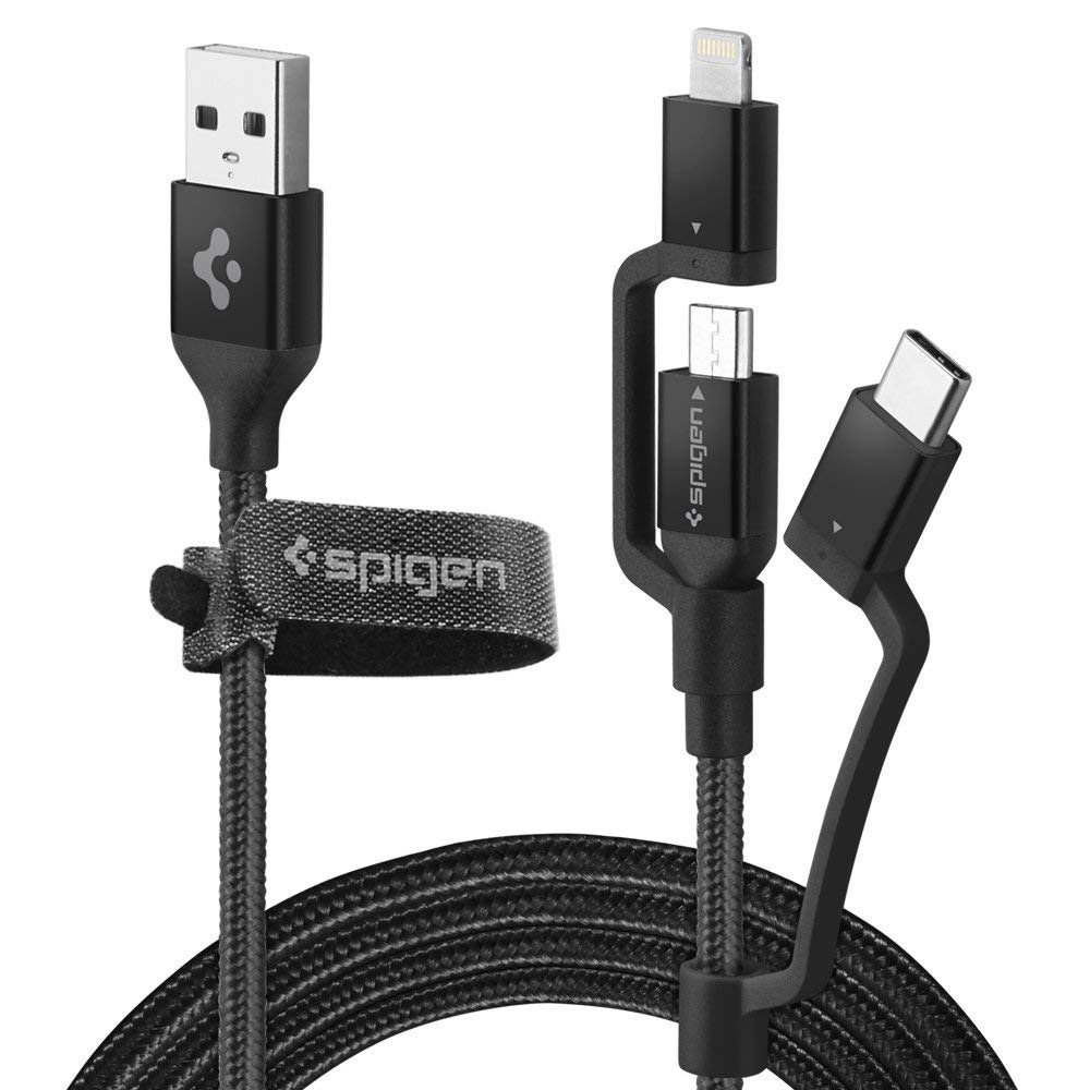 Spigen、1本でLightning/USB-C/micro USBの3つのコネクタに対応したUSBケーブル｢C10i3｣を発売 − 発売記念で20％オフ