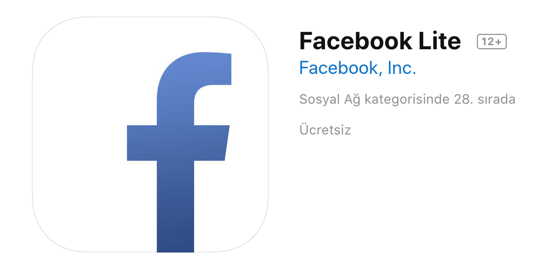 Facebook、軽量版アプリ｢Facebook Lite｣のiOS版をテスト中