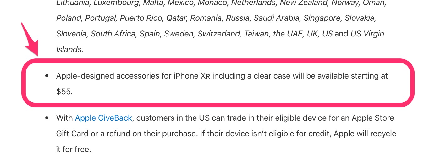 Apple、｢iPhone XR｣向けに純正のクリアケースを発売へ