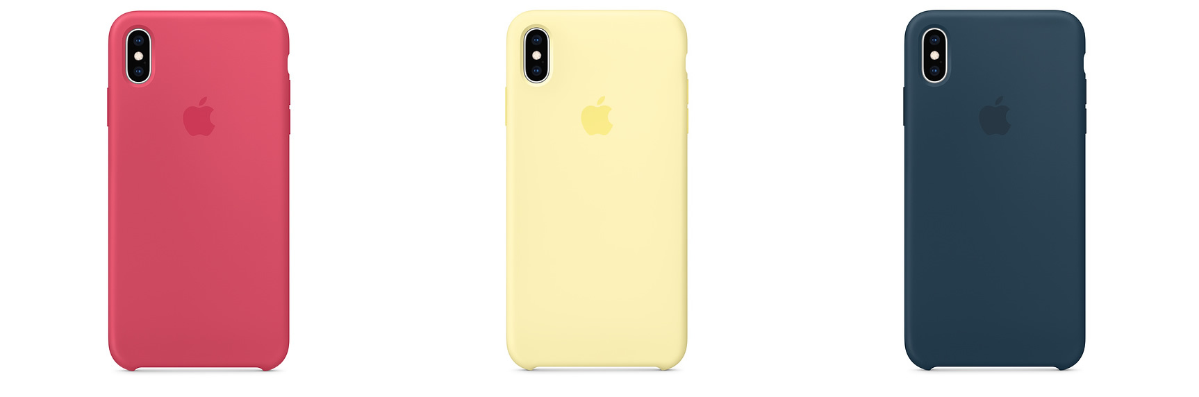Apple、｢iPhone XS/XS Max｣向けシリコーンケースに新色を3色追加