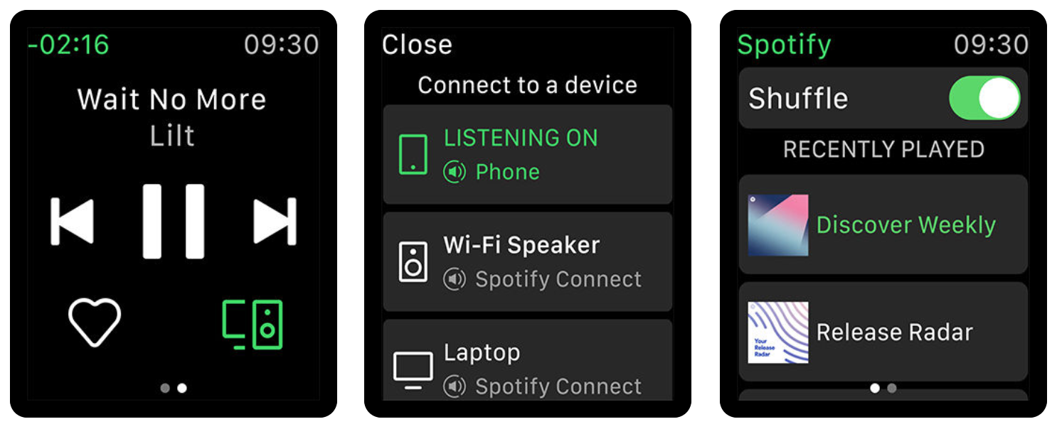 ｢Spotify｣のApple Watch向け公式アプリが登場