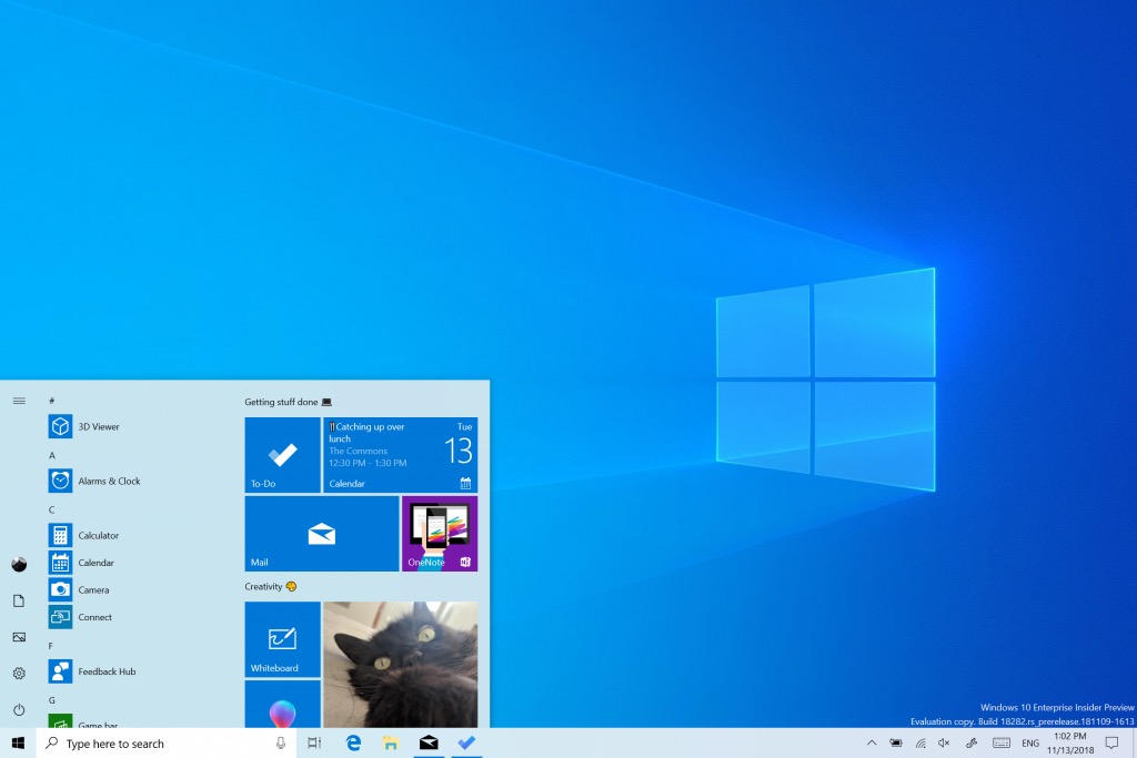Microsoft、｢Windows 10 Insider Preview build 18282 (19H1)｣をリリース