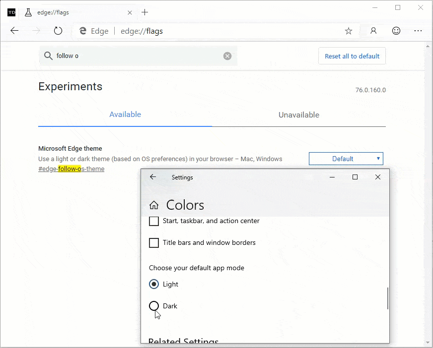 Chromium版｢Microsoft Edge｣、最新のCanaryビルドで｢Windows 10｣のダークモードに対応