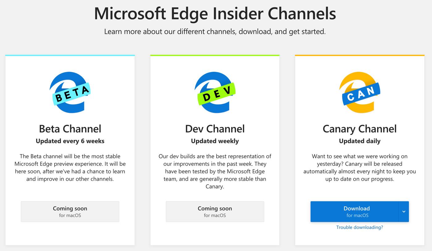 Microsoft、｢Microsoft Edge for Mac｣のCanaryビルドを正式に提供開始