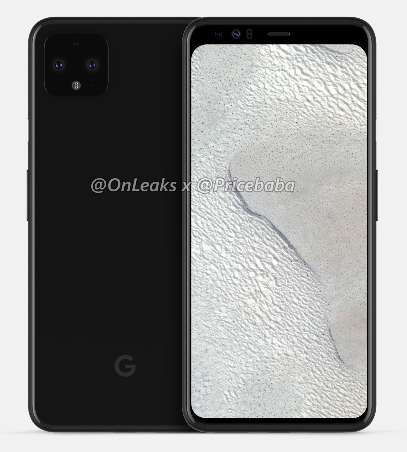 ｢Google Pixel 4 XL｣の最新のレンダリング画像