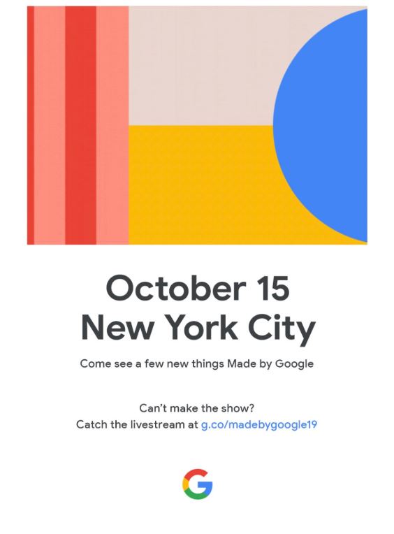 Google、｢Pixel 4｣などの発表イベントを現地時間10月15日に開催へ