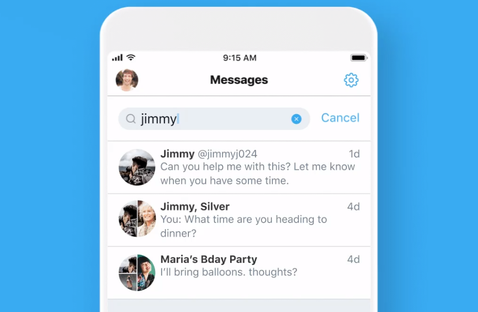 Twitter、DM検索機能を提供開始 − まずはiOS向けアプリから
