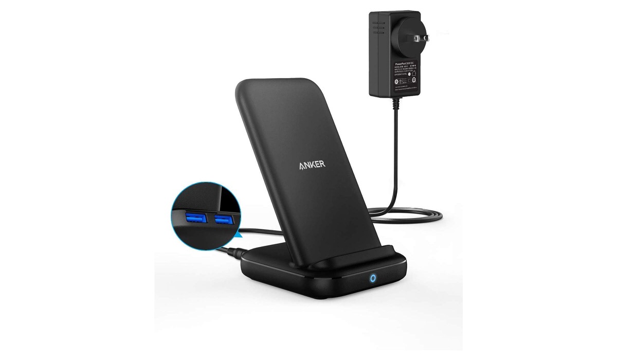 Anker、3台の機器を同時充電できる一体型ワイヤレス充電器｢Anker PowerWave 10 Stand with 2 USB-A Ports｣を発売
