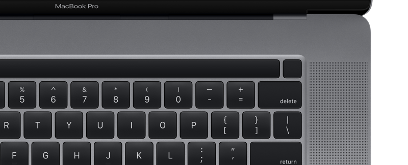 ｢MacBook Pro 16インチ｣はTouch BarとTouch IDが分離されたキーレイアウトに変更か