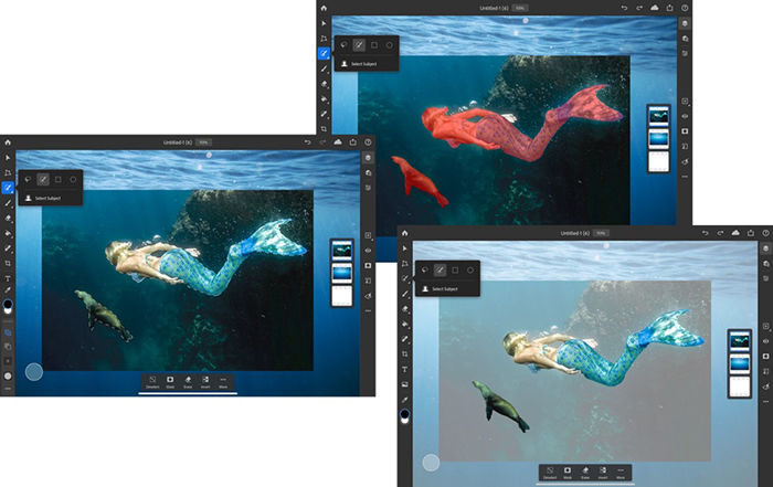 Adobe、｢Photoshop for iPad｣をアップデート − ｢被写体を選択｣の機能が利用可能に