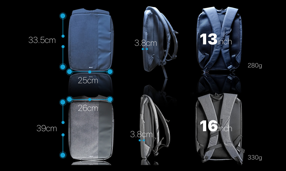 Tokyo Mac、iPadやPCを身体にフィットさせて運べる厚み3.8cmのバックパック｢MinZ Thin Pack｣を発売