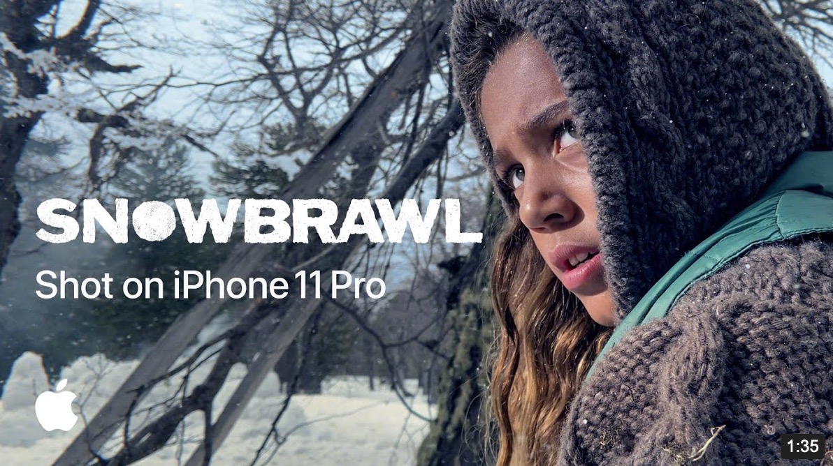 米Apple、｢iPhone 11 Pro｣で撮影した動画｢Shot on iPhone 11 Pro − Snowbrawl｣を公開