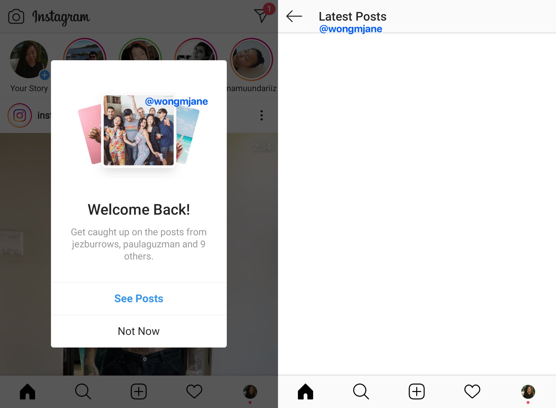 Instagram、フォローしているユーザーの最新の投稿を見逃さない為の｢Latest Posts｣機能を開発中か