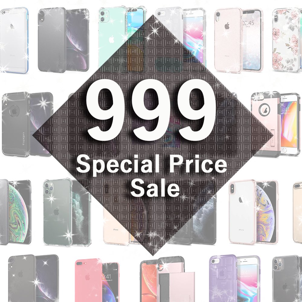 Spigen、iPhone/Android向けアクセサリを999円均一で販売するセールを開催中