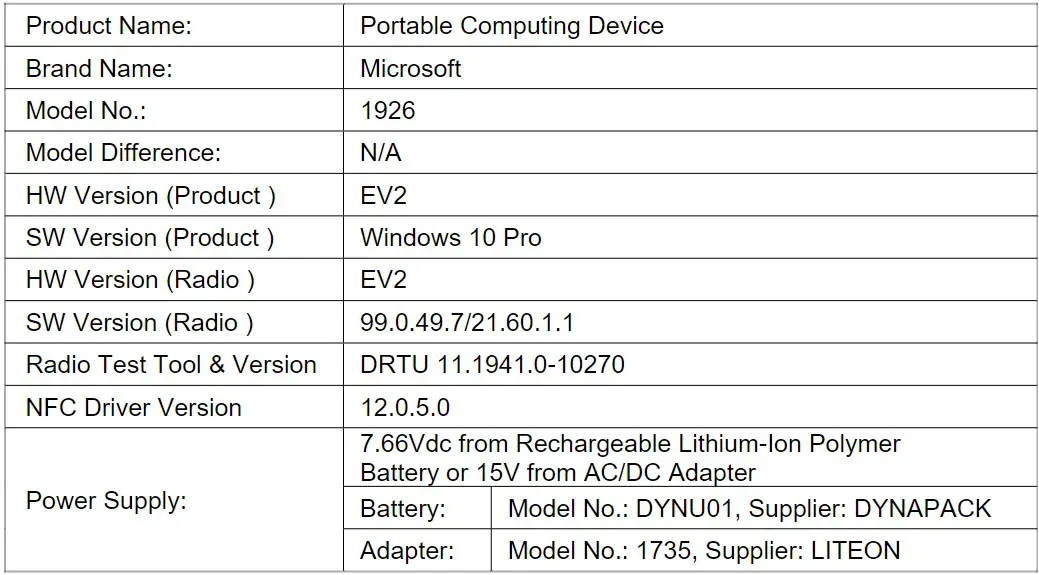 Surface Go 2｣のLTEモデルとみられるデバイスがFCCを通過 | 気になる