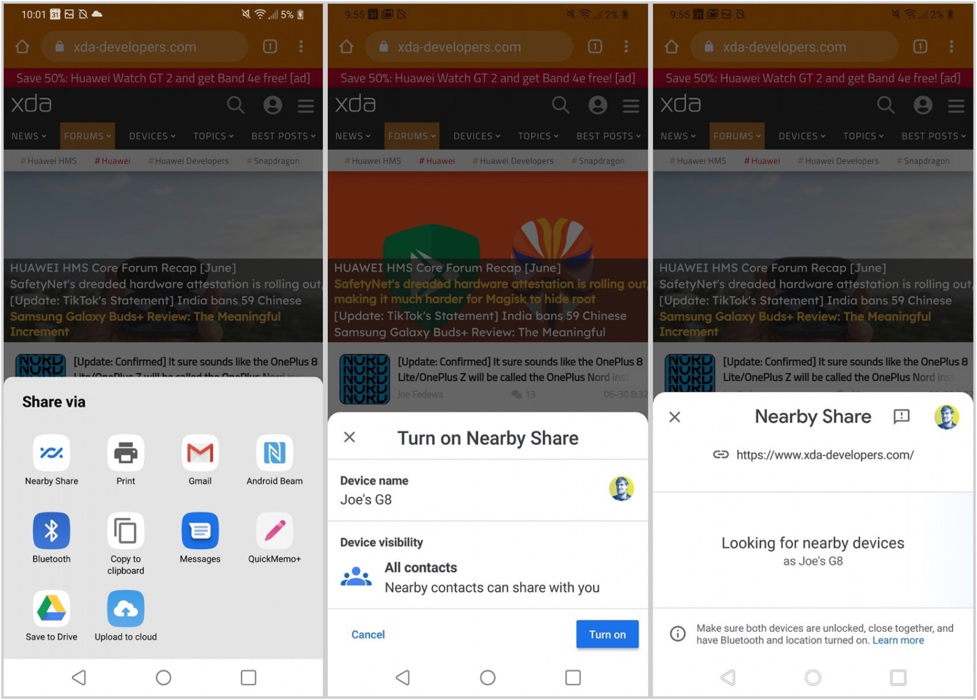 AirDropのAndroid版｢Nearby Share｣機能は8月に正式に提供開始か