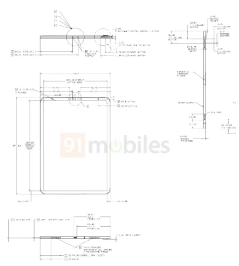 新型｢iPad｣の図面が流出か − ｢iPad Pro｣似のデザインが特徴に