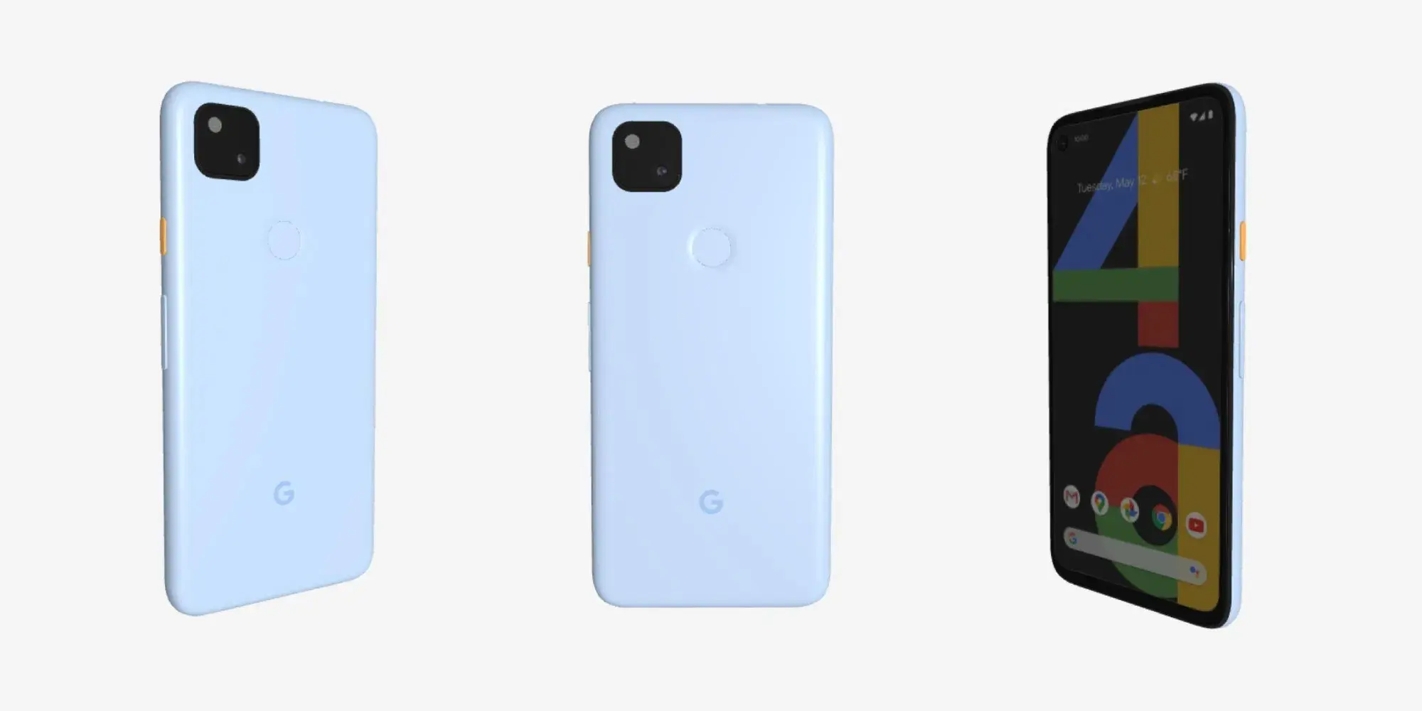 発売されなかった｢Google Pixel 4a｣のブルーモデルの公式3D
