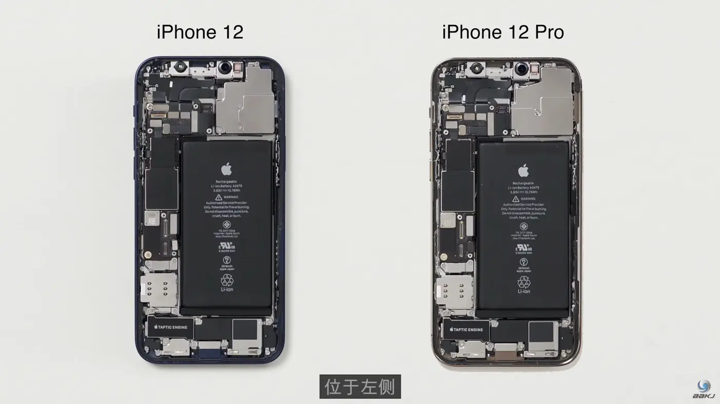 iPhone 12｣と｢iPhone 12 Pro｣を分解し、内部構造を比較した動画が登場