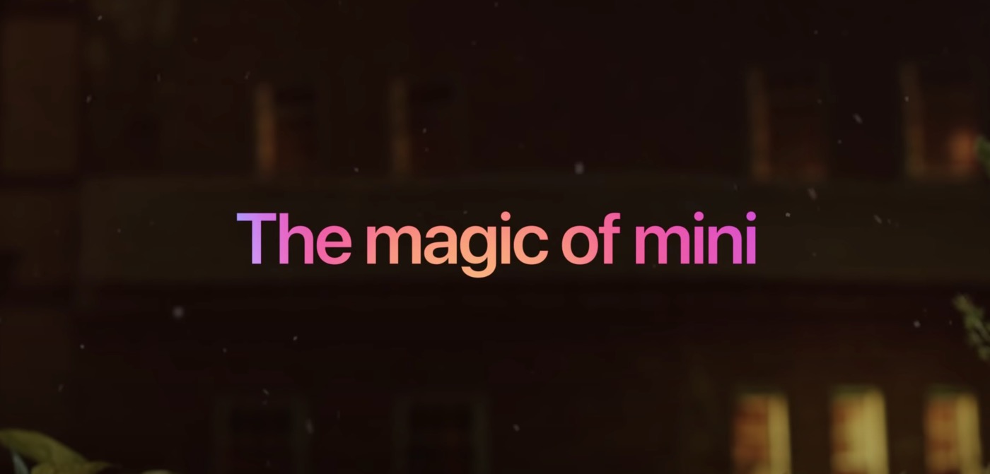 米Apple、2020年のホリデーシーズン向けCM｢The magic of mini｣を公開