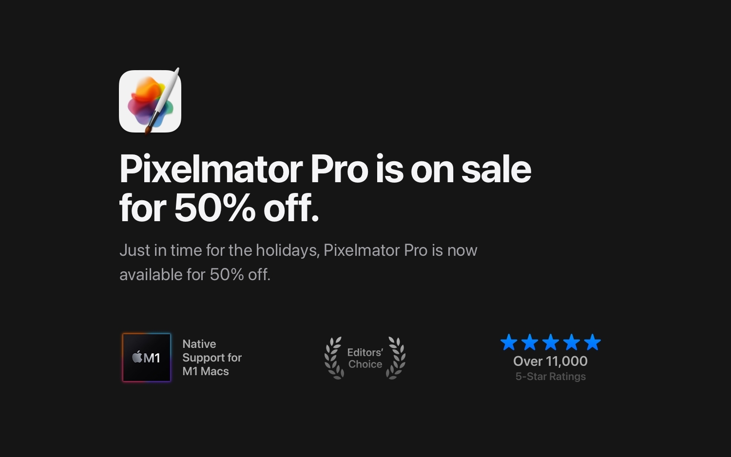 セール Mac向け人気画像編集アプリ Pixelmator Pro が半額に 気になる 記になる