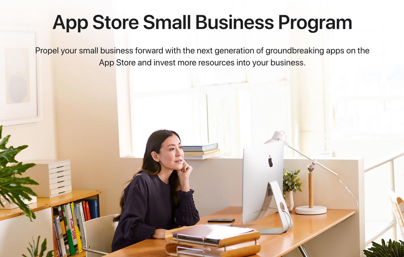 Apple、｢App Store Small Business Program｣の登録を受付開始