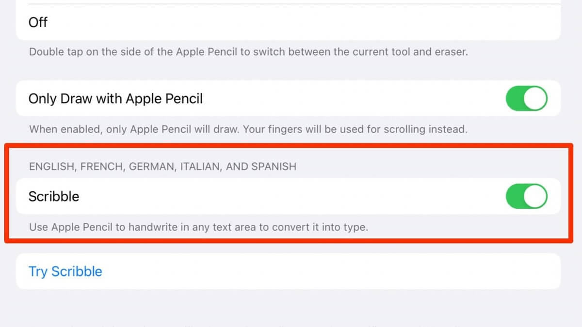 ｢iPadOS 14.5｣ではスクリブル機能の対応言語が拡大へ − ドイツ語やフランス語などに対応